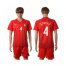 Poland #4 Szukala Away Soccer Country Jersey