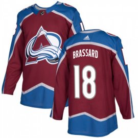 Adidas Colorado Avalanche #18 Derick Brassard Burgundy Home Authentic Stitched NHL Jersey
