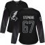 Adidas Tampa Bay Lightning #67 Mitchell Stephens Black Alternate Authentic Womens Stitched NHL Jersey