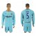 Barcelona #5 Sergio Away Long Sleeves Soccer Club Jersey