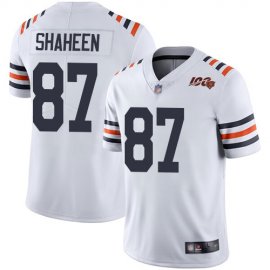 Nike Chicago Bears #87 Adam Shaheen White Alternate Mens Stitched NFL Vapor Untouchable Limited 100th Season Jersey
