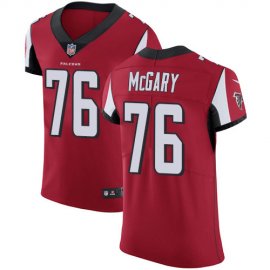 Nike Atlanta Falcons #76 Kaleb McGary Red Team Color Mens Stitched NFL Vapor Untouchable Elite Jersey