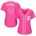 Baltimore Orioles #45 Mark Trumbo Pink Fashion Womens Stitched MLB Jersey