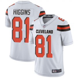 Nike Cleveland Browns #81 Rashard Higgins White Mens Stitched NFL Vapor Untouchable Limited Jersey