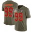 Nike Kansas City Chiefs #99 Khalen Saunders Olive Mens Super Bowl LV Bound Stitched NFL Limited 2017 Salute To Service Jersey