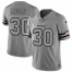 Denver Broncos #30 Phillip Lindsay Mens Nike Gray Gridiron II Vapor Untouchable Limited NFL Jersey