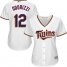 Minnesota Twins #12 Jake Odorizzi White Home Womens Stitched MLB Jersey