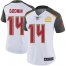 Nike Tampa Bay Buccaneers #14 Chris Godwin White Womens Super Bowl LV Champions Patch Stitched NFL Vapor Untouchable Limited Jersey
