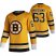 Boston Bruins #63 Brad Marchand Yellow Mens Adidas 2020-21 Reverse Retro Alternate NHL Jersey