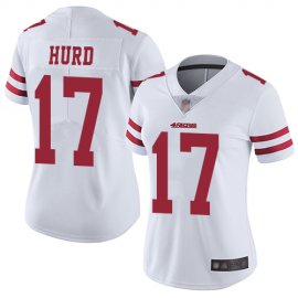 Nike San Francisco 49ers #17 Jalen Hurd White Womens Stitched NFL Vapor Untouchable Limited Jersey