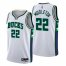Milwaukee Milwaukee Bucks #22 Khris Middleton Mens Nike White 2021/22 Swingman NBA Jersey – City Edition Mens