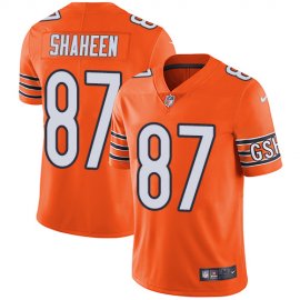 Nike Chicago Bears #87 Adam Shaheen Orange Mens Stitched NFL Limited Rush Jersey