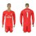 Real Madrid #1 I Casillas Red Goalkeeper Long Sleeves Soccer Club Jersey