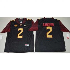 Florida State Seminoles #2 Deion Sanders Black Limited Stitched NCAA Limited Jersey