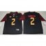 Florida State Seminoles #2 Deion Sanders Black Limited Stitched NCAA Limited Jersey