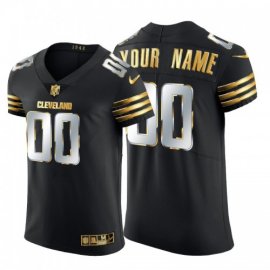Cleveland Browns Custom Mens Nike Black Edition Vapor Untouchable Elite NFL Jersey