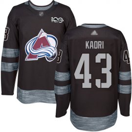 Adidas Colorado Avalanche #43 Nazem Kadri Black 1917-2017 100th Anniversary Stitched NHL Jersey