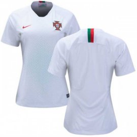Womens Portugal Blank Away Soccer Country Jersey