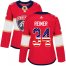 Adidas Florida Panthers #34 James Reimer Red Home Authentic USA Flag Womens Stitched NHL Jersey