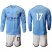 Manchester City #17 De Bruyne Home Long Sleeves Soccer Club Jersey