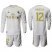 Real Madrid #12 Marcelo White Home Long Sleeves Soccer Club Jersey