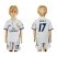 Real Madrid #17 Lucas V. White Home Kid Soccer Club Jersey