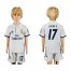 Real Madrid #17 Lucas V. White Home Kid Soccer Club Jersey