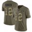 Nike New York Jets #12 Joe Namath Olive/Camo Mens Stitched NFL Limited 2017 Salute To Service Jersey
