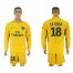 Paris Saint-Germain #18 LO CELSO Away Long Sleeves Soccer Club Jersey