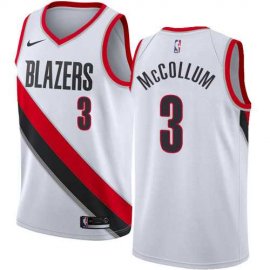 Mens Nike Portland Trail Blazers #3 C.J. McCollum White NBA Swingman Association Edition Jersey