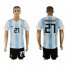 Argentina #27 RODRIGUEZ Home 2018 FIFA World Cup Soccer Jersey