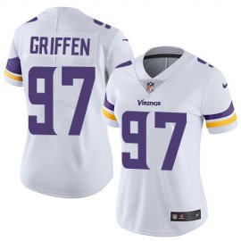 Nike Minnesota Vikings #97 Everson Griffen White Womens Stitched NFL Vapor Untouchable Limited Jersey
