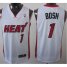 Revolution 30 Miami Heat 1 Chris Bosh White Jersey Cheap