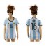 Womens Argentina #16 Rojo Home Soccer Country Jersey