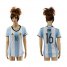 Womens Argentina #16 Rojo Home Soccer Country Jersey