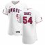 Los Angeles Angels #54 Jose Suarez Mens Nike White Home 2020 Authentic Player MLB Jersey