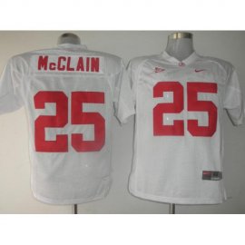 Alabama Crimson Tide 25 Rolando McClain White NCAA Jerseys