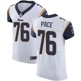 Nike Los Angeles Rams #76 Orlando Pace White Mens Stitched NFL Vapor Untouchable Elite Jersey