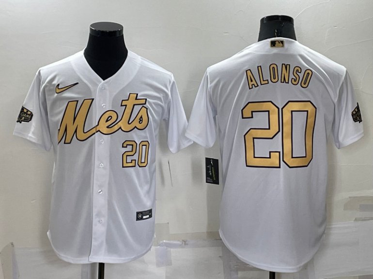 Mets 20 Pete Alonso White Nike 2022 MLB All Star Cool Base Jerseys Mets 20 Pete Alonso White Nike 2022 MLB All Star Cool Base Jerseys