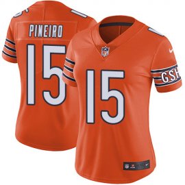 Nike Chicago Bears #15 Eddy Pineiro Orange Womens Stitched NFL Limited Rush Jersey