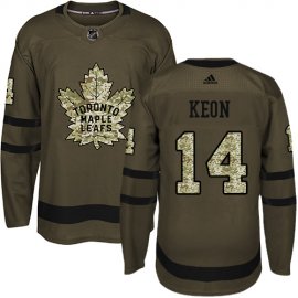 Adidas Toronto Maple Leafs #14 Dave Keon Green Salute to Service Stitched NHL Jersey