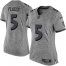 Nike Baltimore Ravens #5 Joe Flacco Gray Womens Stitched NFL Limited Gridiron Gray Jersey