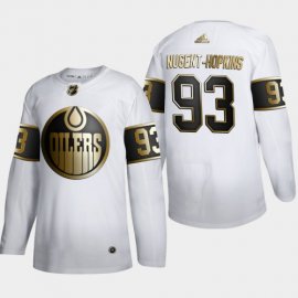 Edmonton Oilers #93 Ryan Nugent Mens Adidas White Golden Edition Limited Stitched NHL Jersey