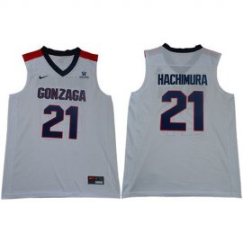 Bulldogs #21 Rui Hachimura White Basketball Stitched NCAA Jersey