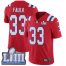 Nike New England Patriots #33 Kevin Faulk Red Alternate Super Bowl LIII Bound Mens Stitched NFL Vapor Untouchable Limited Jersey