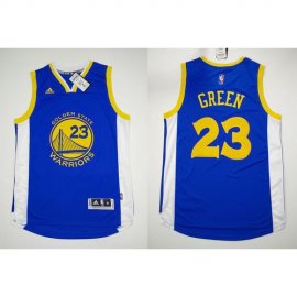 Warriors #23 Draymond Green Blue Stitched Revolution 30 NBA Jersey
