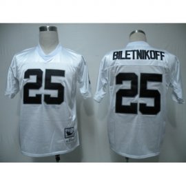 Mitchell & Ness Las Vegas Raiders #25 Fred Biletnikoff White Stitched Throwback NFL Jersey