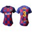 Womens Barcelona #3 Pique Home Soccer Club Jersey