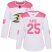 Adidas Anaheim Ducks #25 Ondrej Kase White/Pink Authentic Fashion Womens Stitched NHL Jersey