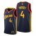 Nike Golden State Warriors #4 Moses Moody Navy Swingman 2022 NBA Finals City Edition Jersey Mens